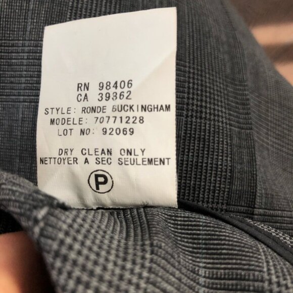 Theory Buckingham Check 2 pc. Pants Suit - Size 6 - Picture 6 of 6